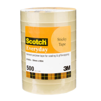 Scotch Everyday Tape 500 18mm x 66m Pack 8