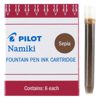 Pilot Fountain Pen Ink Cartridge Sepia 6Pk (IC-50-SP)