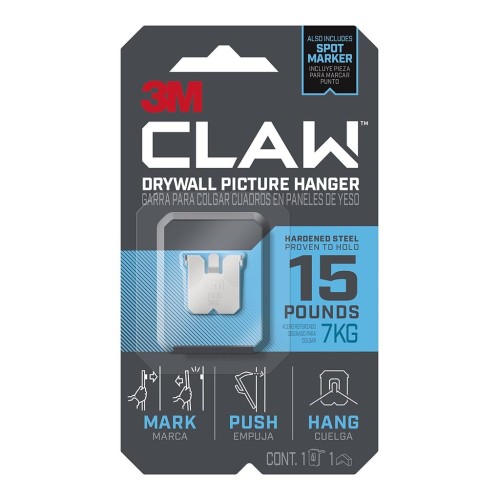 3M CLAW Drywall Picture Hanger 7 kg 3M CLAW Drywall Picture Hanger 7 kg