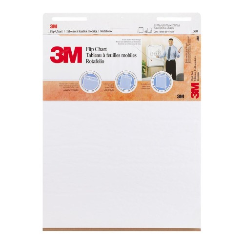 3M Flip Chart 570 White 635 x 762mm 3M Flip Chart 570 White 635 x 762mm