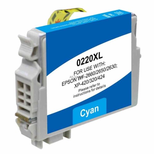 Epson 220XL - C13T294292 Cyan Ink Cartridge 450 Pages - Compatible Epson 220XL - C13T294292 Cyan Ink Cartridge 450 Pages - Compatible