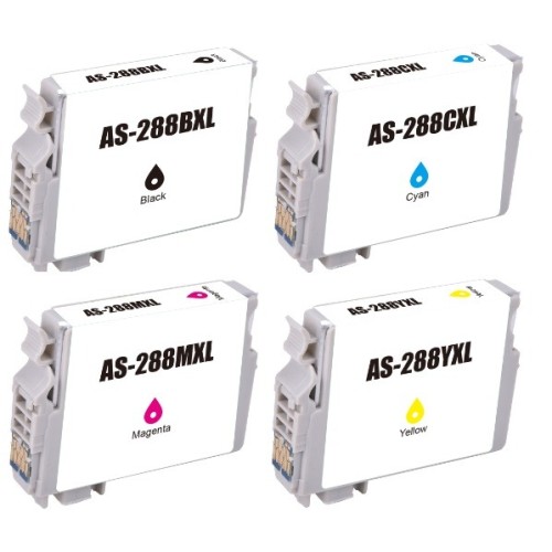 Epson 288XL Inkjet Value Pack - 1 X BK/C/M/Y - Compatible Epson 288XL Inkjet Value Pack - 1 X BK/C/M/Y - Compatible