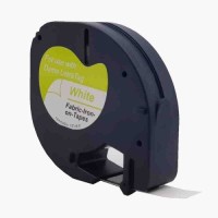 Dymo LetraTag SD18771 Fabric Tape  Black on White 12mm x 2m - Compatible