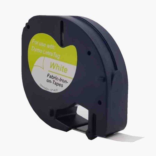 Dymo LetraTag SD18771 Fabric Tape Black on White 12mm x 2m - Compatible Dymo LetraTag SD18771 Fabric Tape Black on White 12mm x 2m - Compatible