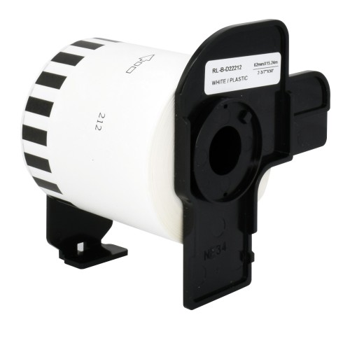 Brother DK22212 Continuous Film Label 62mm x 15.24m - Compatible