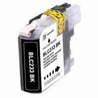 Brother LC233/LC231BK Black Ink Cartridge 550 Pages - Compatible