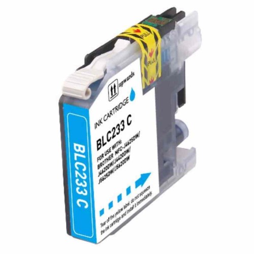 Brother LC233/LC231C Cyan Ink Cartridge 550 Pages - Compatible