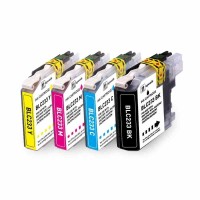 Brother LC233/LC231 Value Pack of 4 - 550 Pages - Compatible