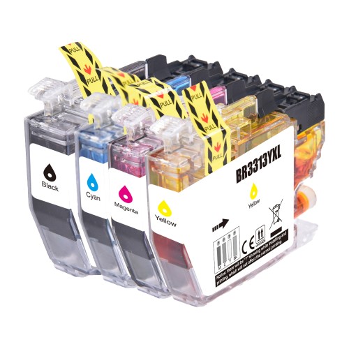 Brother LC3313 - LC3311 Value Pack C+Y+M+Bk 400 Pages - Compatible Brother LC3313 - LC3311 Value Pack C+Y+M+Bk 400 Pages - Compatible