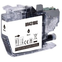 Brother LC431XLBK Ink Cartridge Black 500 Pages - Compatible Brother LC431XLBK Ink Cartridge Black 500 Pages - Compatible
