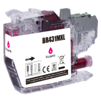 Brother LC431XLM Ink Cartridge Magenta 500 Pages - Compatible Brother LC431XLM Ink Cartridge Magenta 500 Pages - Compatible