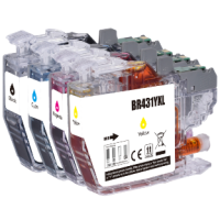 Brother LC431XL Ink Cartridge Value Pack 4 x 500 Pages - Compatible Brother LC431XL Ink Cartridge Value Pack 4 x 500 Pages - Compatible