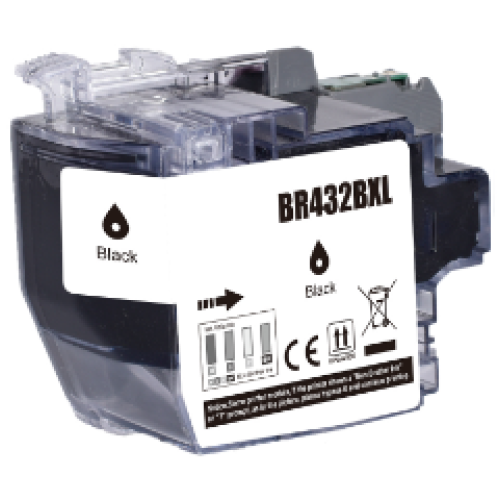 Brother LC432XLBK Black Ink Cartridge 3000 Pages - Compatible Brother LC432XLBK Black Ink Cartridge 3000 Pages - Compatible