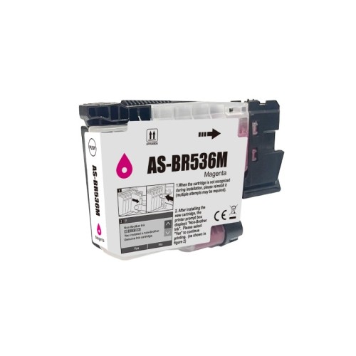 Brother LC536M Magenta Ink Cartridge 900 Pages - Compatible Brother LC536M Magenta Ink Cartridge 900 Pages - Compatible