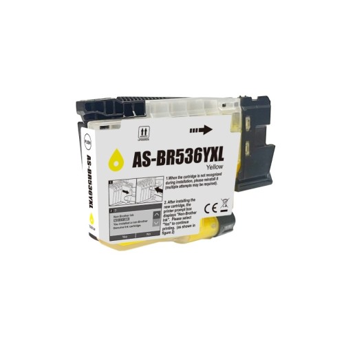 Brother LC536XLY Yellow Ink Cartridge 1,500 Pages - Compatible Brother LC536XLY Yellow Ink Cartridge 1,500 Pages - Compatible