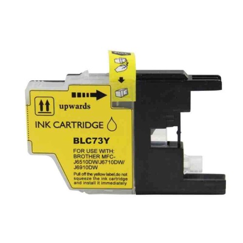 Brother LC40Y - LC73Y Yellow Ink Cartridge 600 Pages - Compatible Brother LC40Y - LC73Y Yellow Ink Cartridge 600 Pages - Compatible