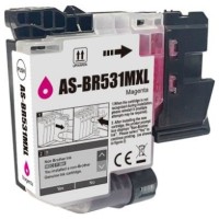Brother LC531XLM Magenta Ink Cartridge 500 Pages - Compatible Brother LC531XLM Magenta Ink Cartridge 500 Pages - Compatible
