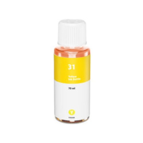 HP 31 - 1VU28AA Yellow Ink Bottle 8,000 Pages - Compatible HP 31 - 1VU28AA Yellow Ink Bottle 8,000 Pages - Compatible