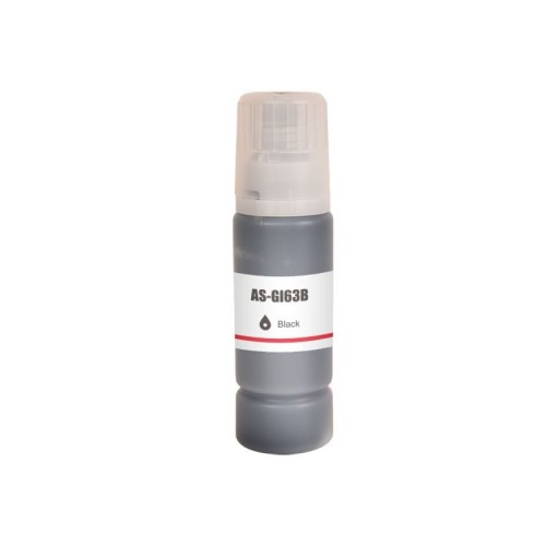Canon GI63BK Black Pixma Megatank Ink Bottle 3,800 Pages - Compatible Canon GI63BK Black Pixma Megatank Ink Bottle 3,800 Pages - Compatible