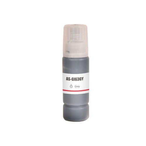 Canon GI63GY Grey Pixma Megatank Ink Bottle 3,800 pages - Compatible Canon GI63GY Grey Pixma Megatank Ink Bottle 3,800 pages - Compatible
