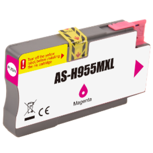 HP 955XL - L0S66AA Magenta High-Yield Ink 1600 Pages - Compatible HP 955XL - L0S66AA Magenta High-Yield Ink 1600 Pages - Compatible