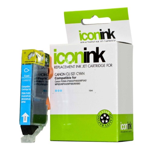 Canon CLi521C Cyan Ink Cartridge - Compatible