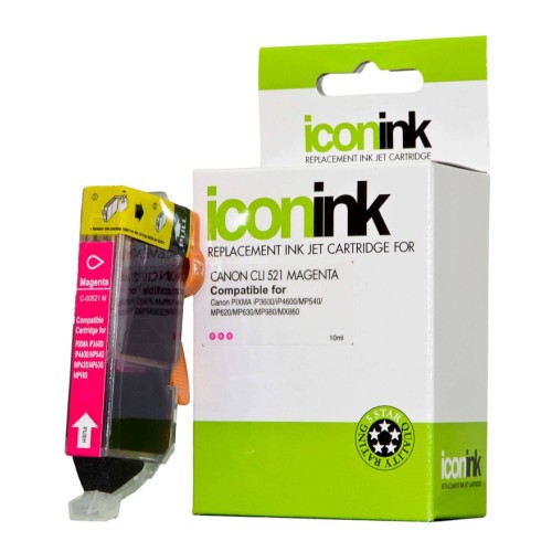 Canon CLi521M Magenta Ink Cartridge - Compatible Canon CLi521M Magenta Ink Cartridge - Compatible