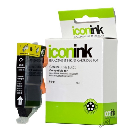 Canon CLi526Bk Black Ink Cartridge - Compatible Canon CLi526Bk Black Ink Cartridge - Compatible