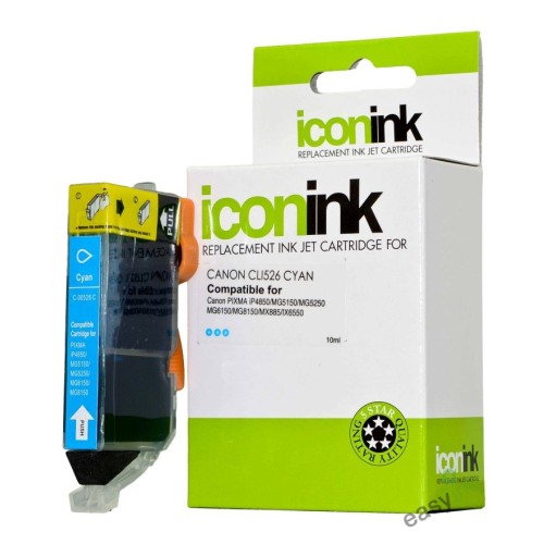 Canon CLi526C Cyan Ink Cartridge - Compatible Canon CLi526C Cyan Ink Cartridge - Compatible