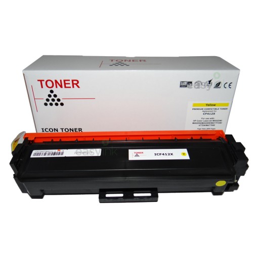HP 410X High Yield Yellow Toner Cartridge CF412X - Compatible