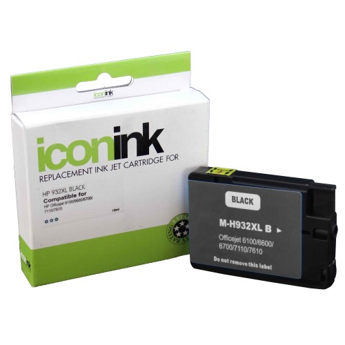 HP 932XL - CN053AA High Yield Black Ink 1,000 Pages - Compatible HP 932XL - CN053AA High Yield Black Ink 1,000 Pages - Compatible