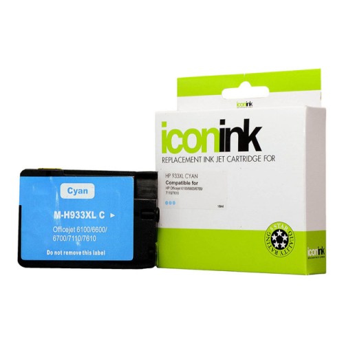 HP 933XL - CN054AA Hi-Yield Cyan Ink Cartridge 825 Pages - Compatible HP 933XL - CN054AA Hi-Yield Cyan Ink Cartridge 825 Pages - Compatible