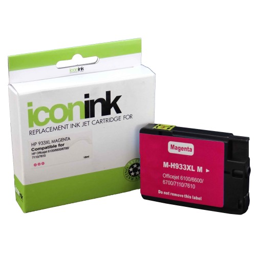 HP 933XL - CN055AA Hi-Yield Magenta Ink Cartridge 825 Pages - Compatible HP 933XL - CN055AA Hi-Yield Magenta Ink Cartridge 825 Pages - Compatible