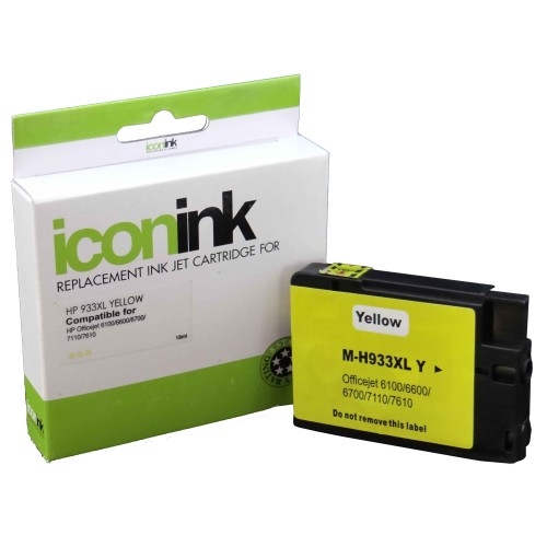 HP 933XL - CN056AA High Yield Yellow Ink Cartridge 825 Pages - Compatible HP 933XL - CN056AA High Yield Yellow Ink Cartridge 825 Pages - Compatible
