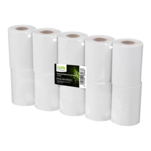 10 Thermal Rolls 57mm x 57mm x 27m