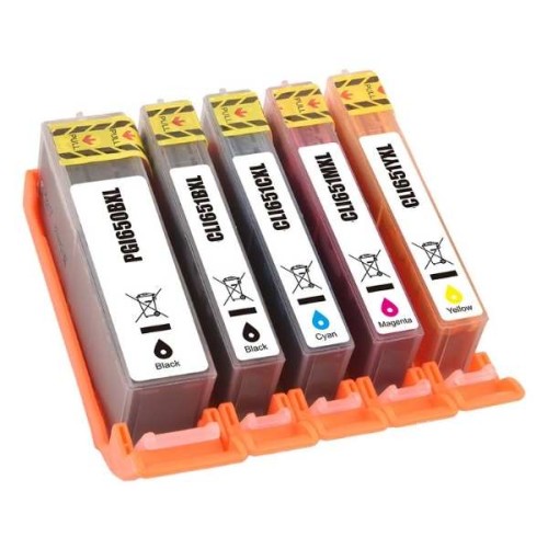 Canon PGi650XL + CLi651XL Value Pack 500 - 750 Pages - Compatible Canon PGi650XL + CLi651XL Value Pack 500 - 750 Pages - Compatible