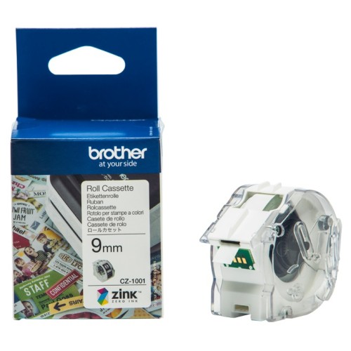 Brother CZ1001 9mm x 5m Printable Roll - Genuine Brother CZ1001 9mm x 5m Printable Roll - Genuine