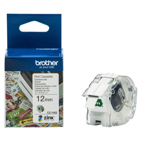 Brother CZ1002 12mm x 5m Printable Roll - Genuine Brother CZ1002 12mm x 5m Printable Roll - Genuine