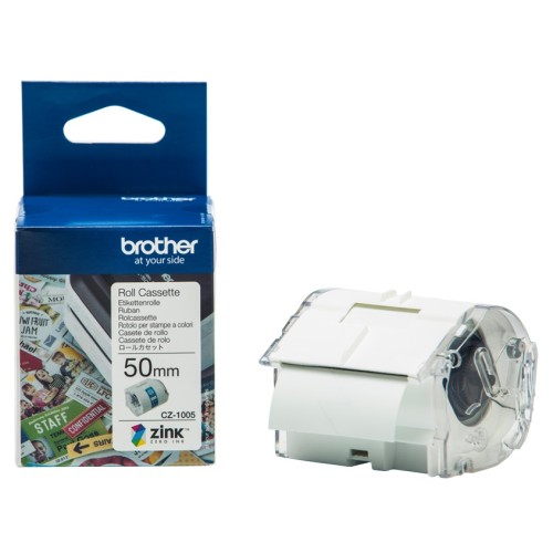Brother CZ1005 50mm x 5m Printable Roll - Genuine Brother CZ1005 50mm x 5m Printable Roll - Genuine