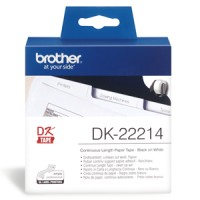 Brother DK22214 Continuous Paper Tape 12mm x 30.48m - Genuine
