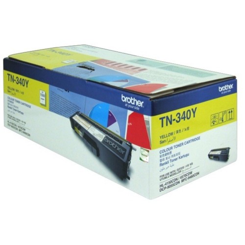 Brother TN340Y Yellow Toner Cartridge 1500 Pages - Genuine Brother TN340Y Yellow Toner Cartridge 1500 Pages - Genuine