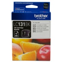 Brother LC131BK Black Ink Cartridge 300 Pages - Genuine