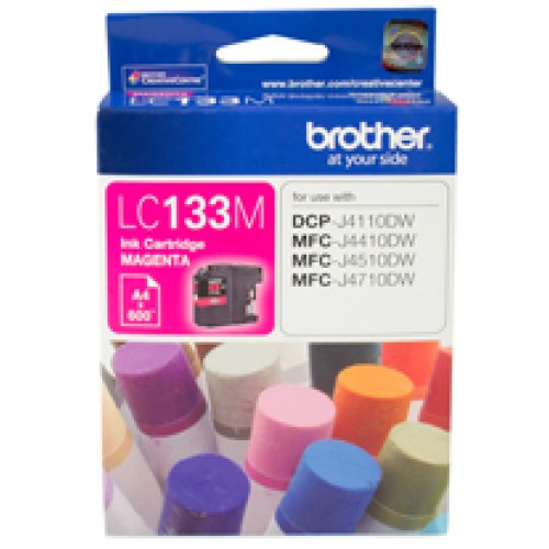 Brother LC133M Magenta Ink Cartridge 600 Pages - Genuine Brother LC133M Magenta Ink Cartridge 600 Pages - Genuine