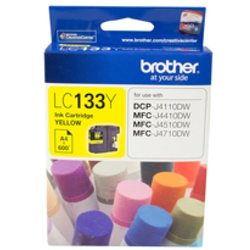 Brother LC133Y Yellow Ink Cartridge 600 Pages - Genuine Brother LC133Y Yellow Ink Cartridge 600 Pages - Genuine