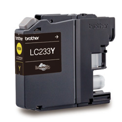 Brother LC233Y Yellow Ink Cartridge 550 Pages - Genuine Brother LC233Y Yellow Ink Cartridge 550 Pages - Genuine