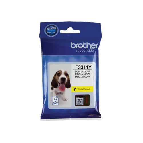 Brother LC3311Y Yellow Ink Cartridge 200 Pages - Genuine