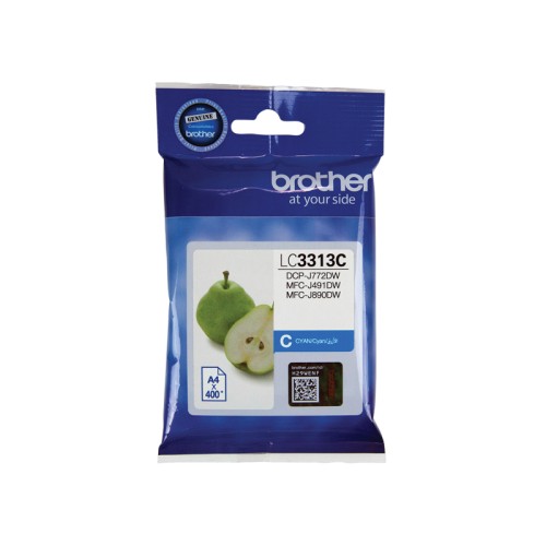 Brother LC3313C Cyan Ink Cartridge 400 Pages - Genuine