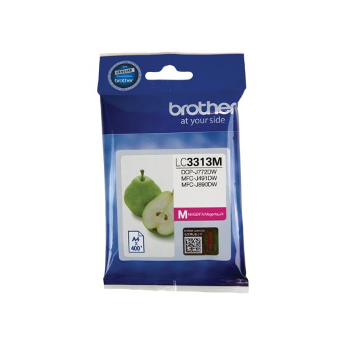 Brother LC3313M Magenta Ink Cartridge 400 Pages - Genuine Brother LC3313M Magenta Ink Cartridge 400 Pages - Genuine