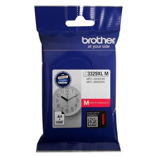 Brother LC3329XLM Magenta Ink Cartridge 1,500 Pages - Genuine Brother LC3329XLM Magenta Ink Cartridge 1,500 Pages - Genuine