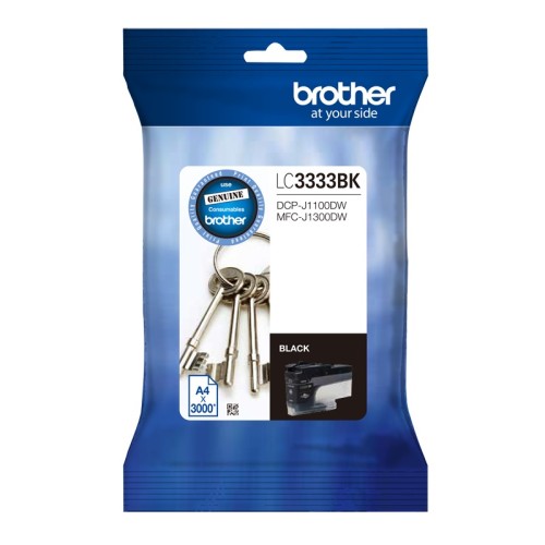 Brother LC3333BK Black Ink Cartridge 3,000 Pages - Genuine Brother LC3333BK Black Ink Cartridge 3,000 Pages - Genuine